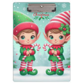 Kute kerstelves klembord (Voorkant)