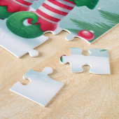 Kute kerstelves legpuzzel (Zijkant)