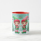 Kute kerstelves mok (Midden)