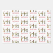 Kute kerstflessen inpakpapier vel (Voorkant 3)