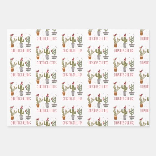 Kute kerstflessen inpakpapier vel (Voorkant)