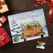 Kute kerstgereden Home Puzzle Legpuzzel