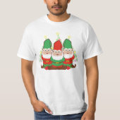 Kute kerstgnomen t-shirt (Voorkant)