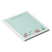 Kute kersthonden op munt notitieblok (Schuin)