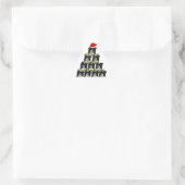 Kute kersthondenboom sticker (Tas)