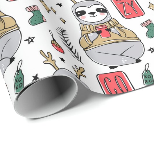 Kute kerstinpakken papier (Rol Hoek)