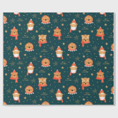 Kute kerstinpakken papier (Vlak)