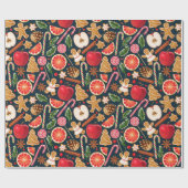 Kute kerstinpakken papier (Vlak)