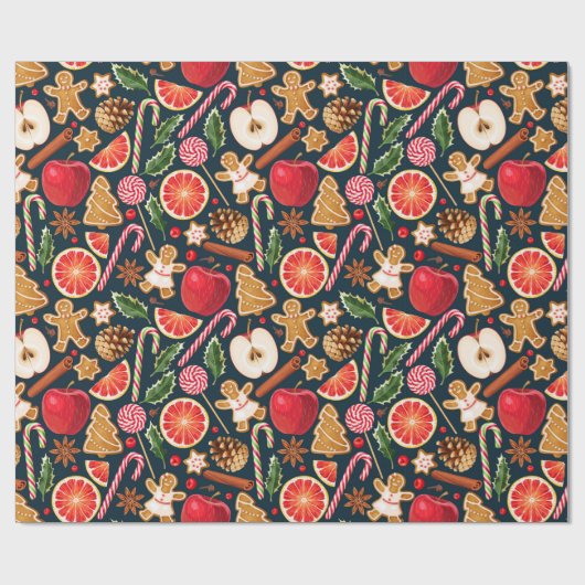 Kute kerstinpakken papier (Vlak)