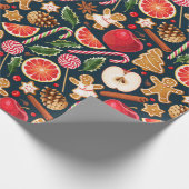 Kute kerstinpakken papier (Hoek)