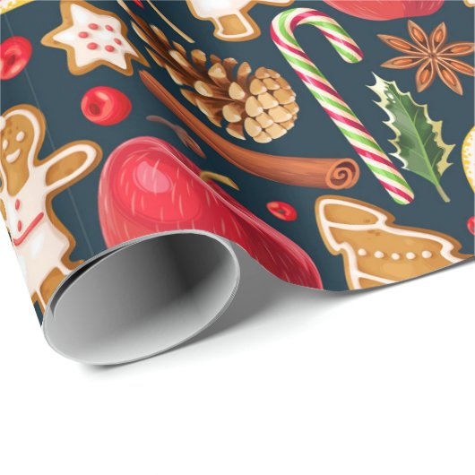 Kute kerstinpakken papier (Rol Hoek)