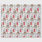 Kute kerstinpakken papier (Vlak)