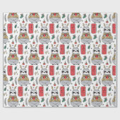 Kute kerstinpakken papier (Vlak)