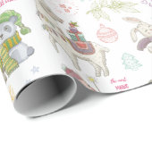 Kute kerstinpakken papier (Rol Hoek)