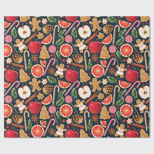 Kute kerstinpakken papier (Vlak)