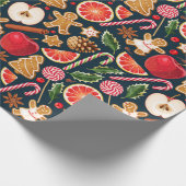 Kute kerstinpakken papier (Hoek)