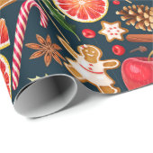 Kute kerstinpakken papier (Rol Hoek)