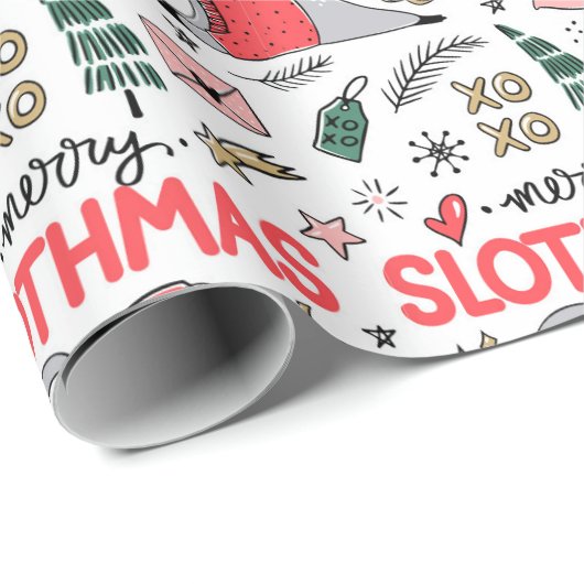 Kute kerstinpakken papier (Rol Hoek)