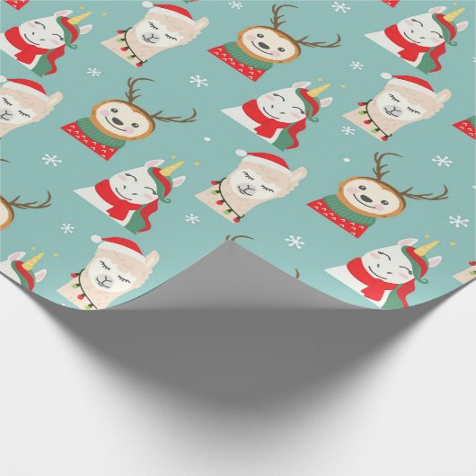 Kute kerstinpakken papier (Hoek)
