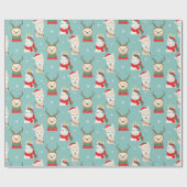 Kute kerstinpakken papier (Vlak)