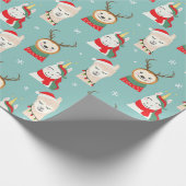 Kute kerstinpakken papier (Hoek)