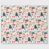 Kute kerstinpakken papier (Vlak)