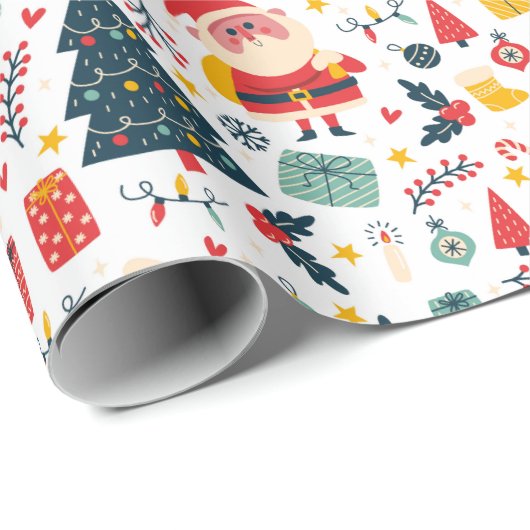 Kute kerstinpakken papier (Rol Hoek)