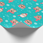 Kute kerstinpakken papier (Hoek)