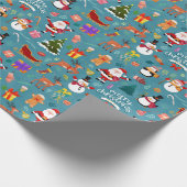 Kute kerstinpakken papier (Hoek)