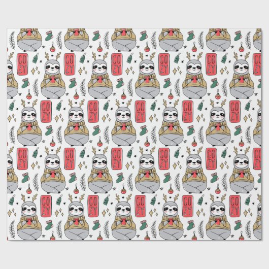 Kute kerstinpakken papier (Vlak)