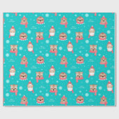 Kute kerstinpakken papier (Vlak)