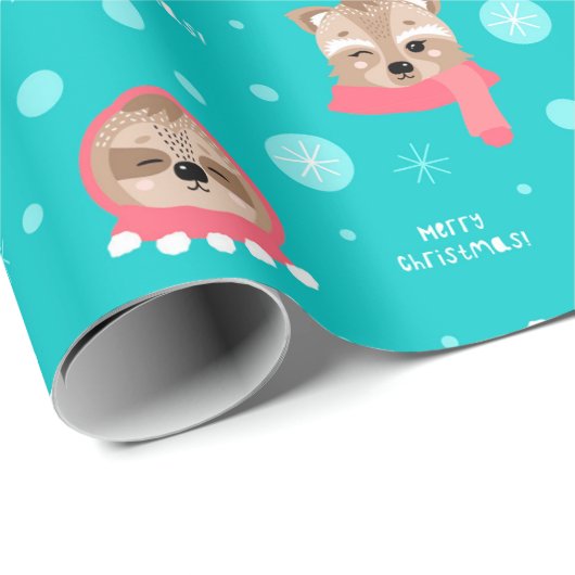 Kute kerstinpakken papier (Rol Hoek)