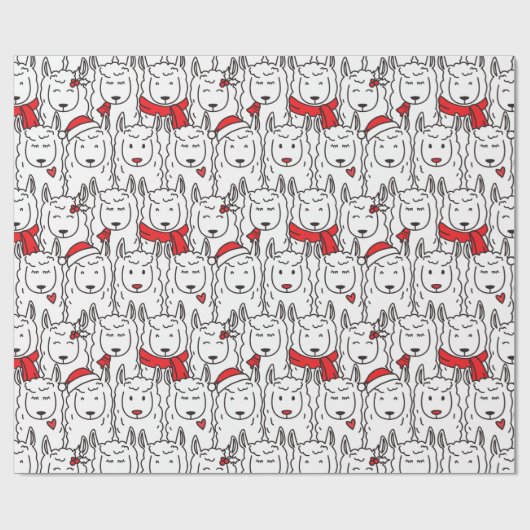 Kute kerstinpakken papier (Vlak)