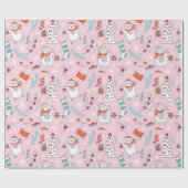 Kute kerstinpakken papier (Vlak)