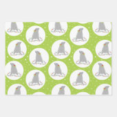 Kute kerstinpakpapierbladen inpakpapier vel (Voorkant)