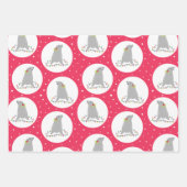 Kute kerstinpakpapierbladen inpakpapier vel (Voorkant)