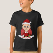 Kute kerstjongen met gemberhaar t-shirt (Voorkant)