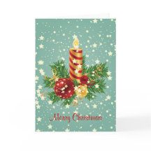 Kute kerstkaarsen en spugen