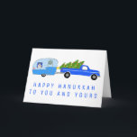 Kute kerstkampper Truck Trailer  RV Kaart<br><div class="desc">kaart,  voeg uw eigen tekst aan de binnenkant of de voorzijde van de kaart toe. Verander ook de achtergrondkleuren. Bekijk mijn winkel voor meer design of laat me weten of je iets op maat wilt.</div>
