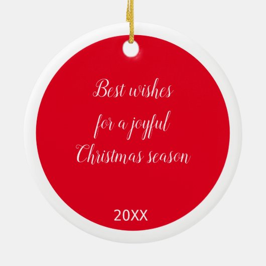 Kute kerstkat en muis keramisch ornament (Achterkant)