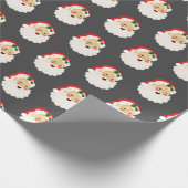 Kute kerstkerstkerstkerstcadeaupapier cadeaupapier (Hoek)