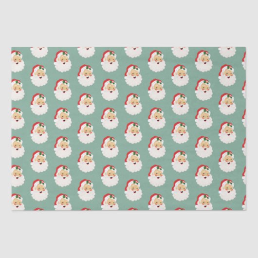 Kute kerstkerstkerstkerstcadeaupapier tissuepapier (Voorkant)