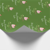 Kute kerstkerstkerstkerstkerstkerstkerstbeker, aan cadeaupapier (Hoek)