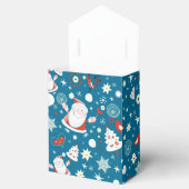 Kute kerstkerstkerstkerstpatroontenflesje bedankdoosjes (Geopend)