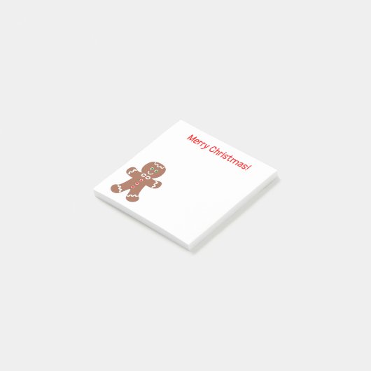 Kute kerstkerstman 3 x 3 post-it® notes (Schuin)