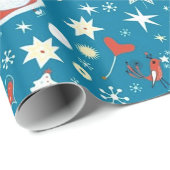 Kute kerstkerstpatroonpapier cadeaupapier (Rol Hoek)