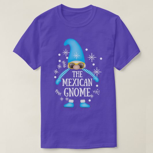 Kute kerstknomes in Pset Petten Mexican Gnome T-shirt (Design voorkant)