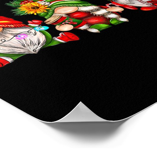 Kute kerstknomes poster (Hoek)