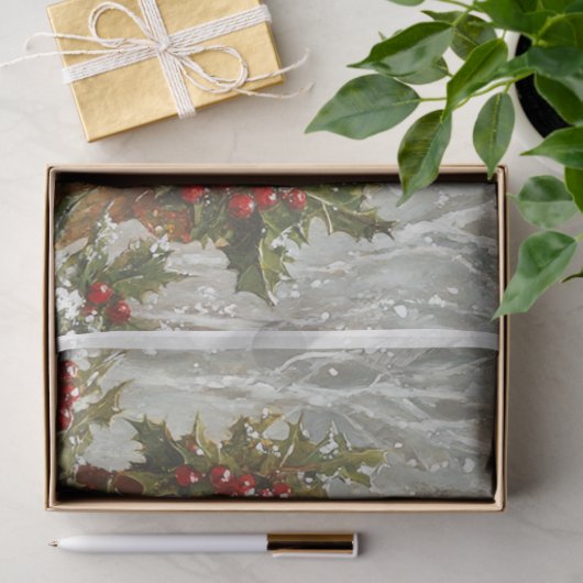 Kute kerstknomes tissuepapier (Geschenk)