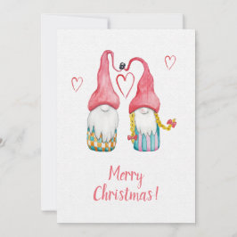 Kute kerstknomes Twins Waterverf Art